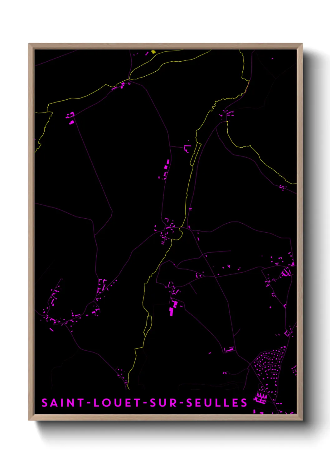 Un poster carteSaint-Louet-sur-Seulles