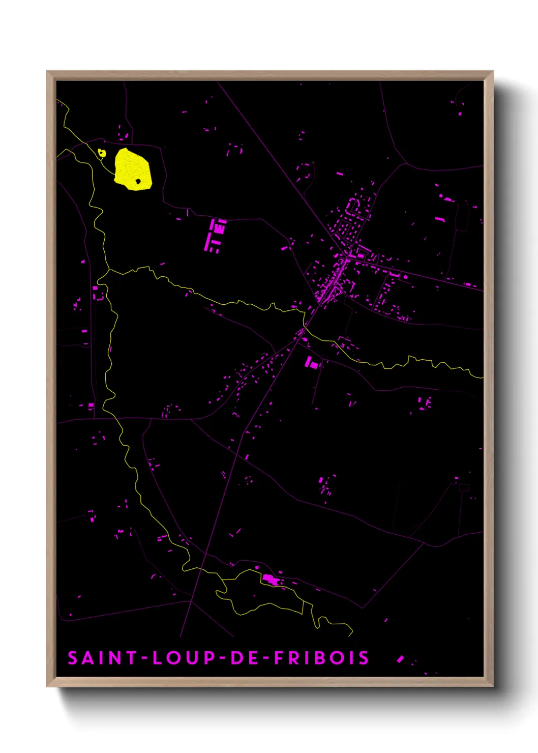 Un poster carteSaint-Loup-de-Fribois