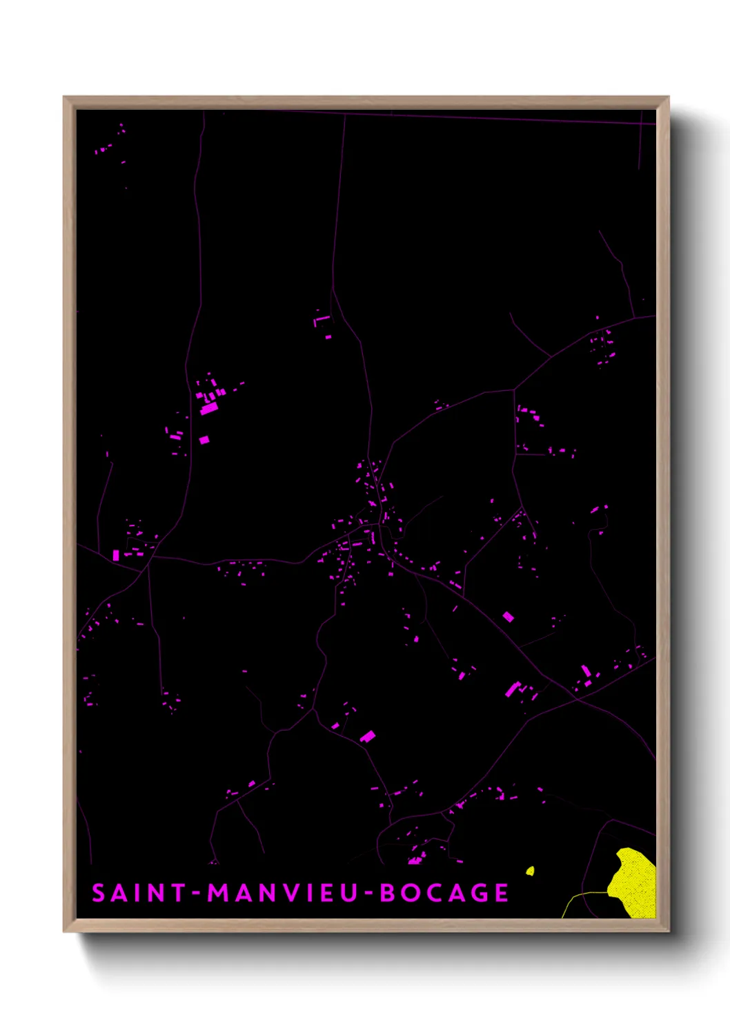 Un poster carteSaint-Manvieu-Bocage