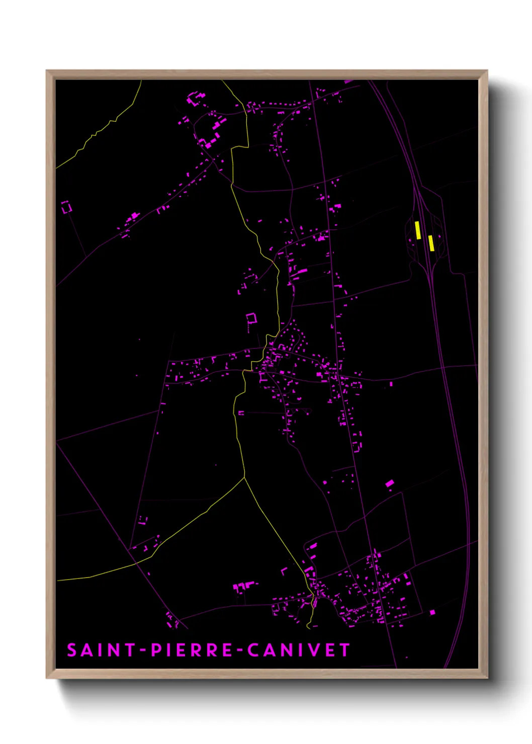 Un poster carteSaint-Pierre-Canivet