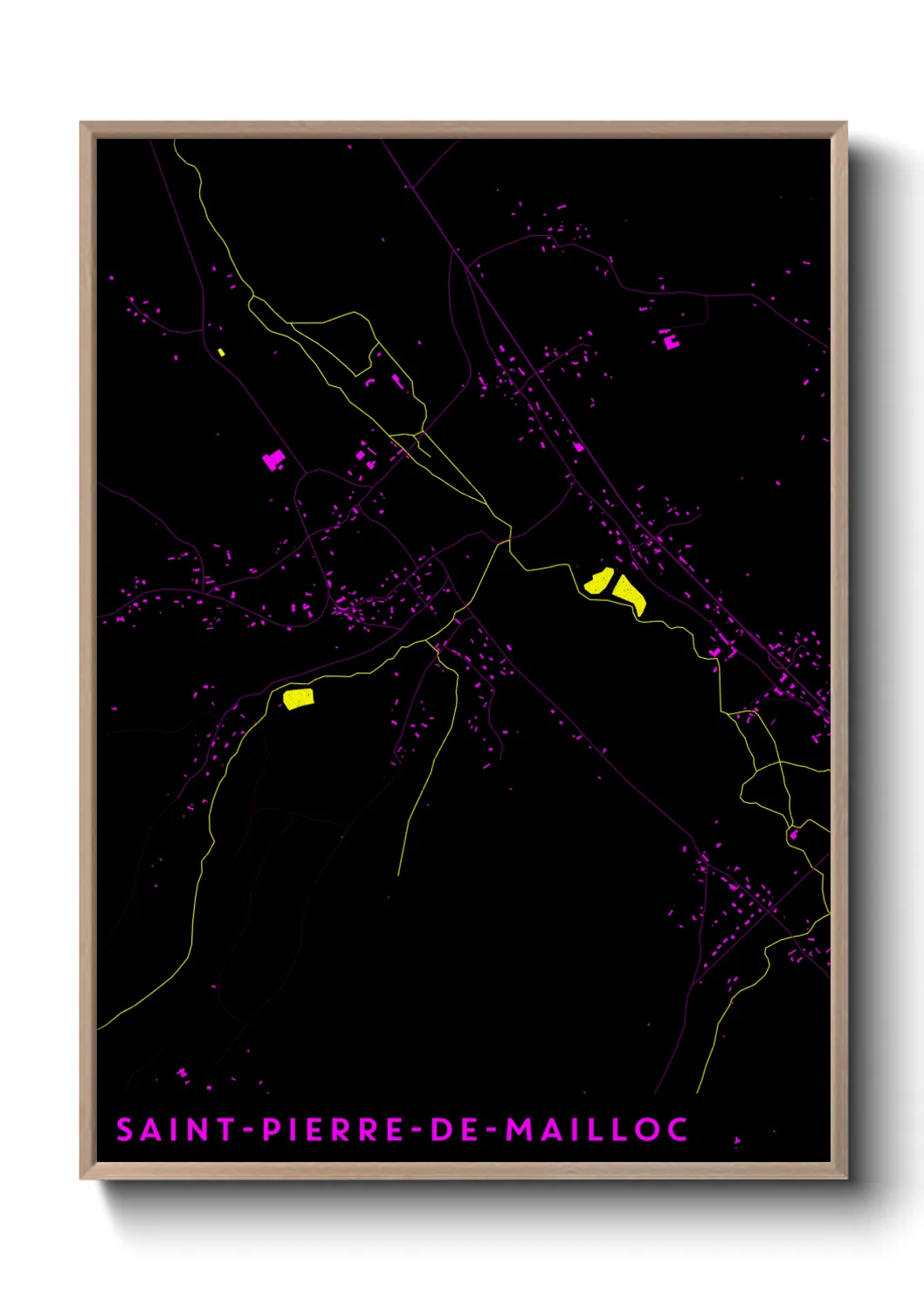 Un poster carteSaint-Pierre-de-Mailloc