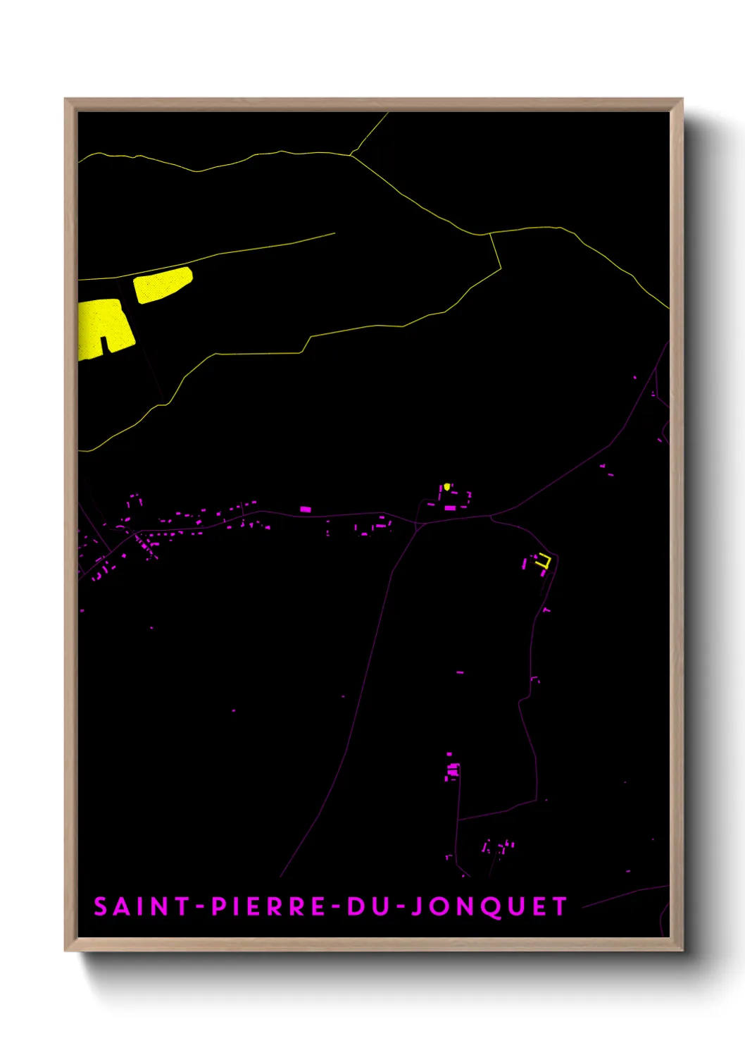 Une affiche de carte sur Saint-Pierre-du-Jonquet