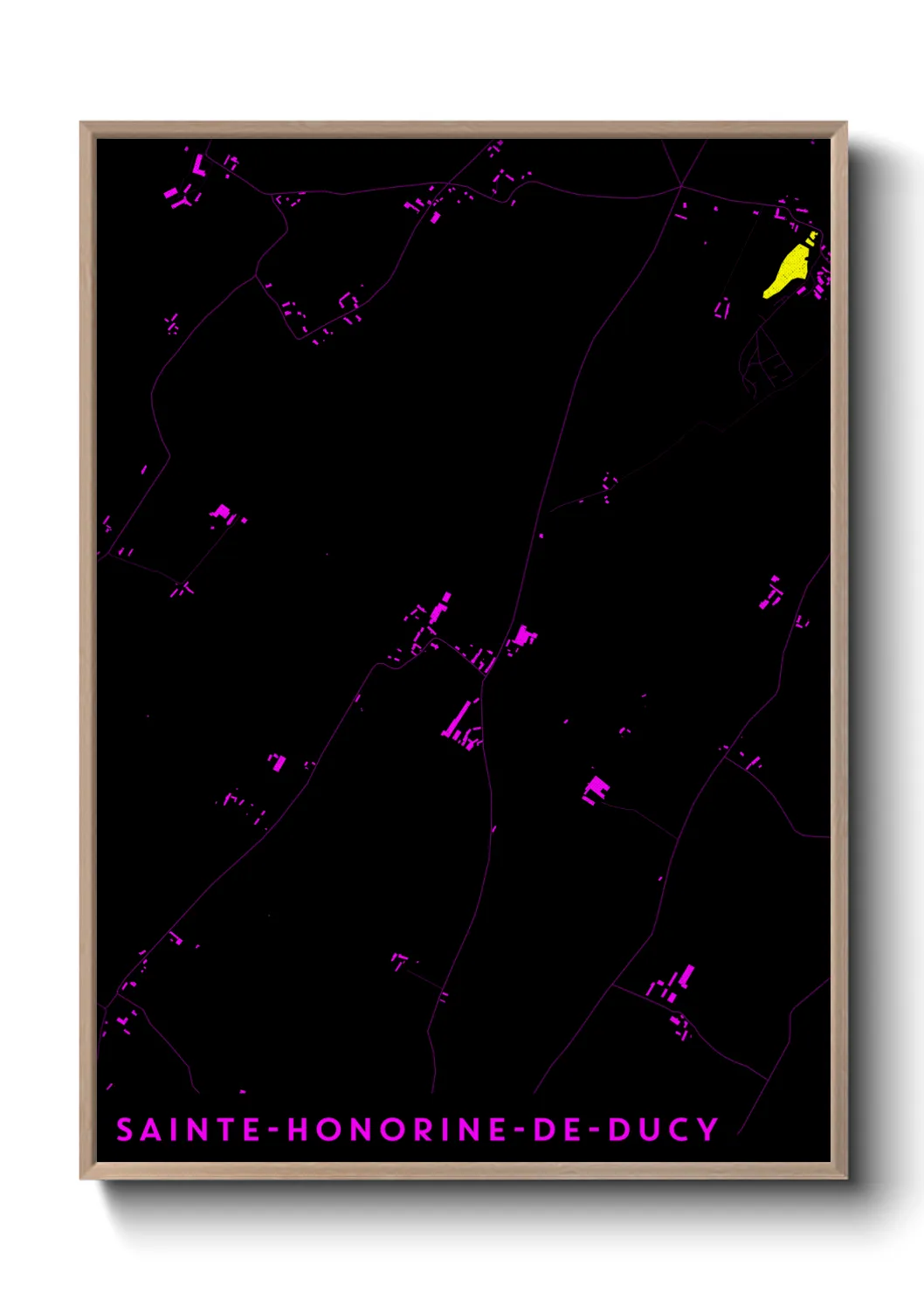 Un poster carteSainte-Honorine-de-Ducy