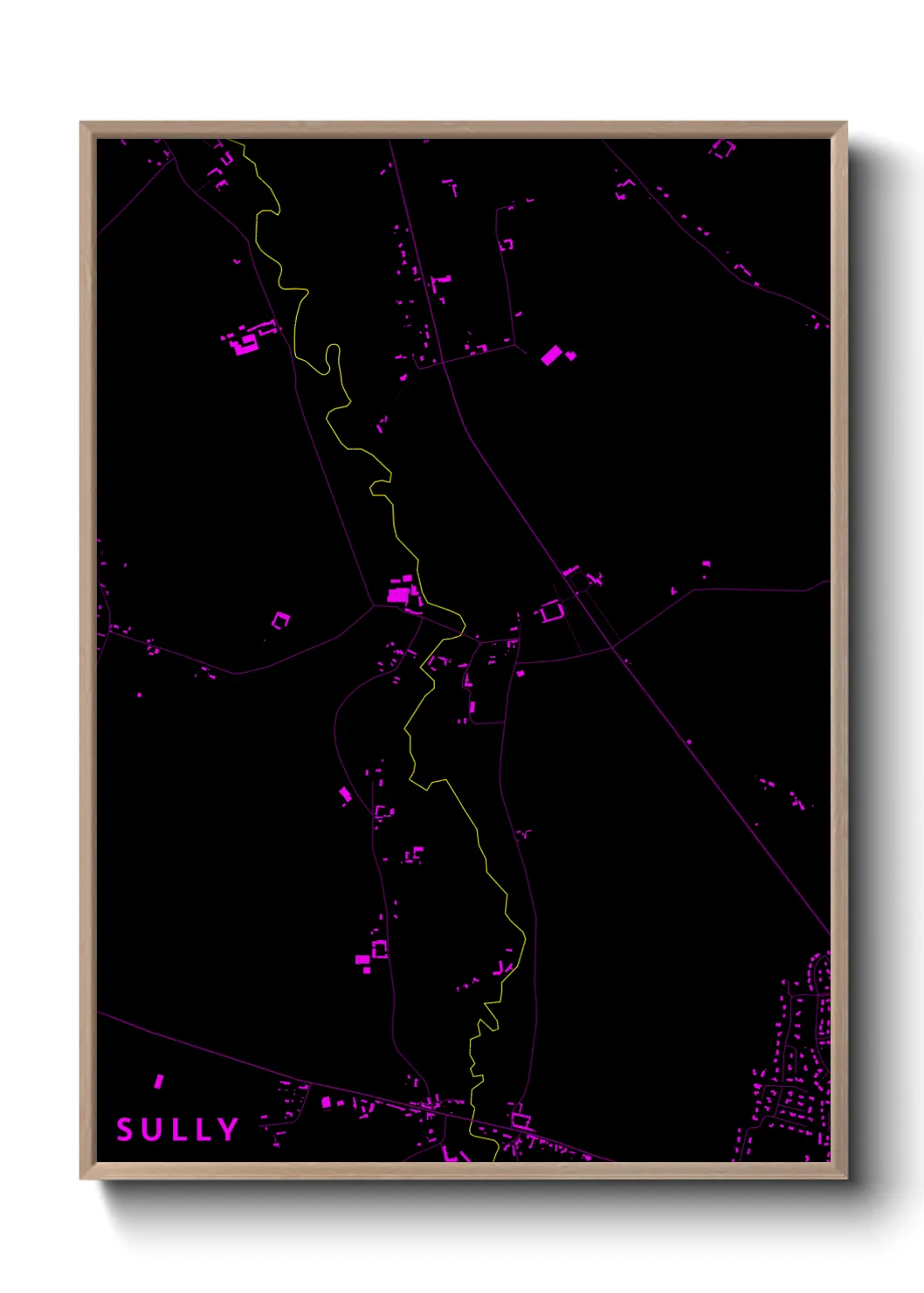 Une affiche de carte sur Sully