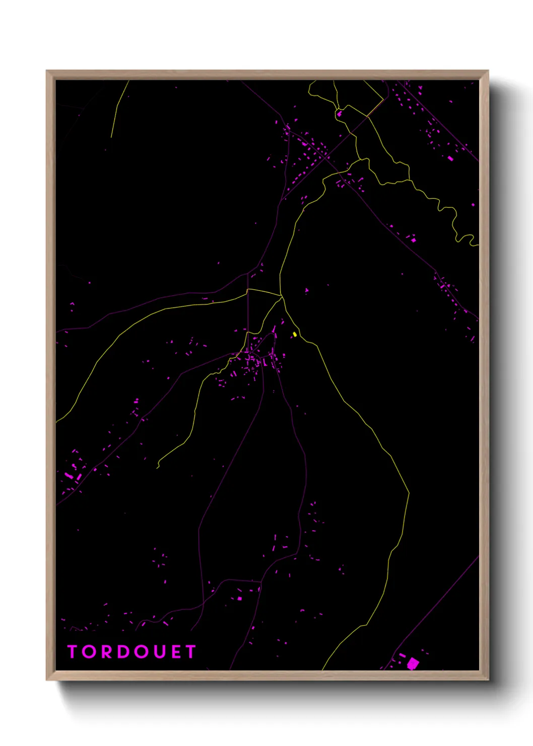 Une affiche de carte sur Tordouet