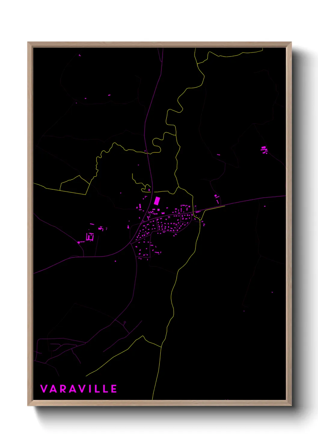 Une affiche de carte sur Varaville