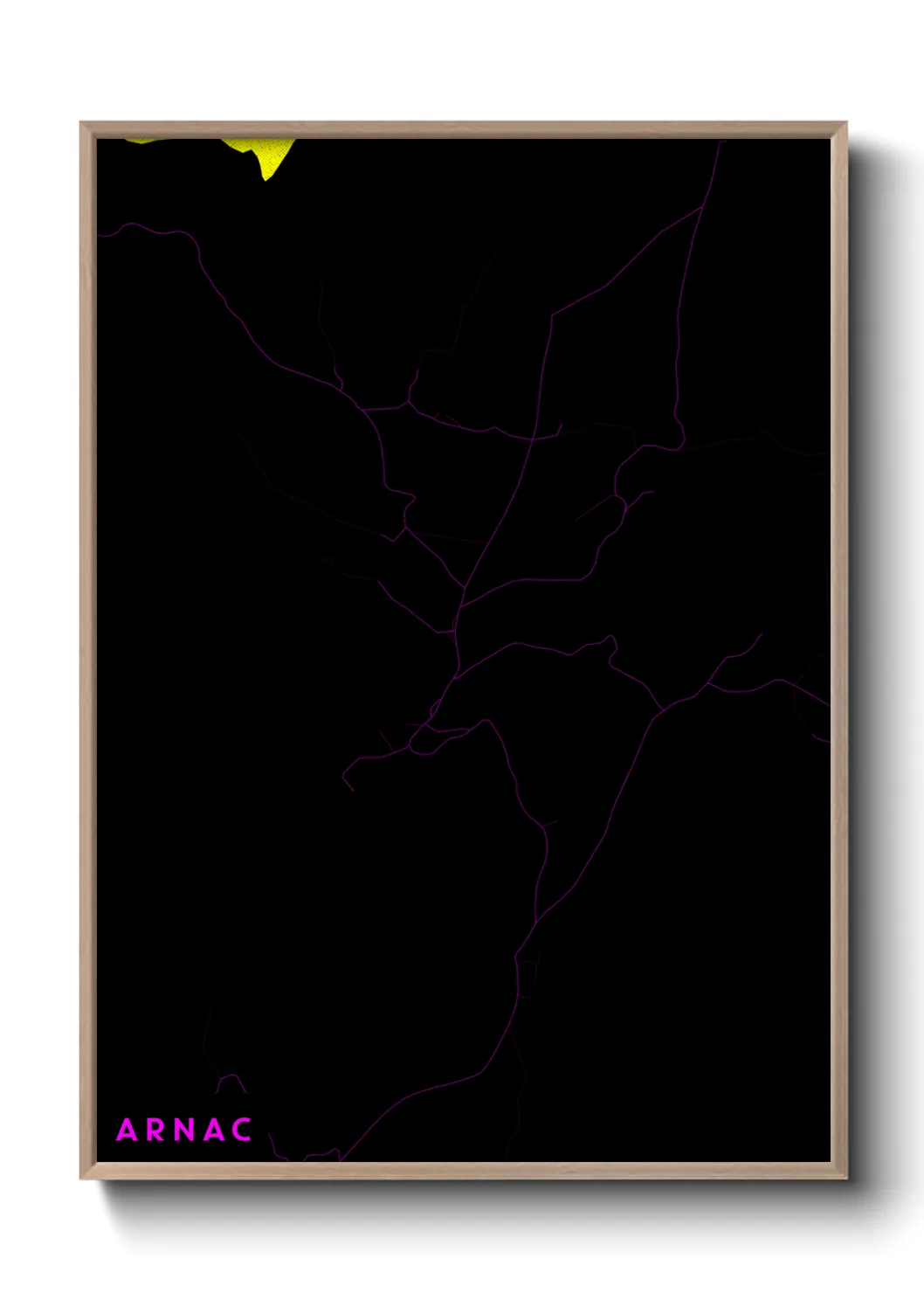 Une affiche de carte sur Arnac