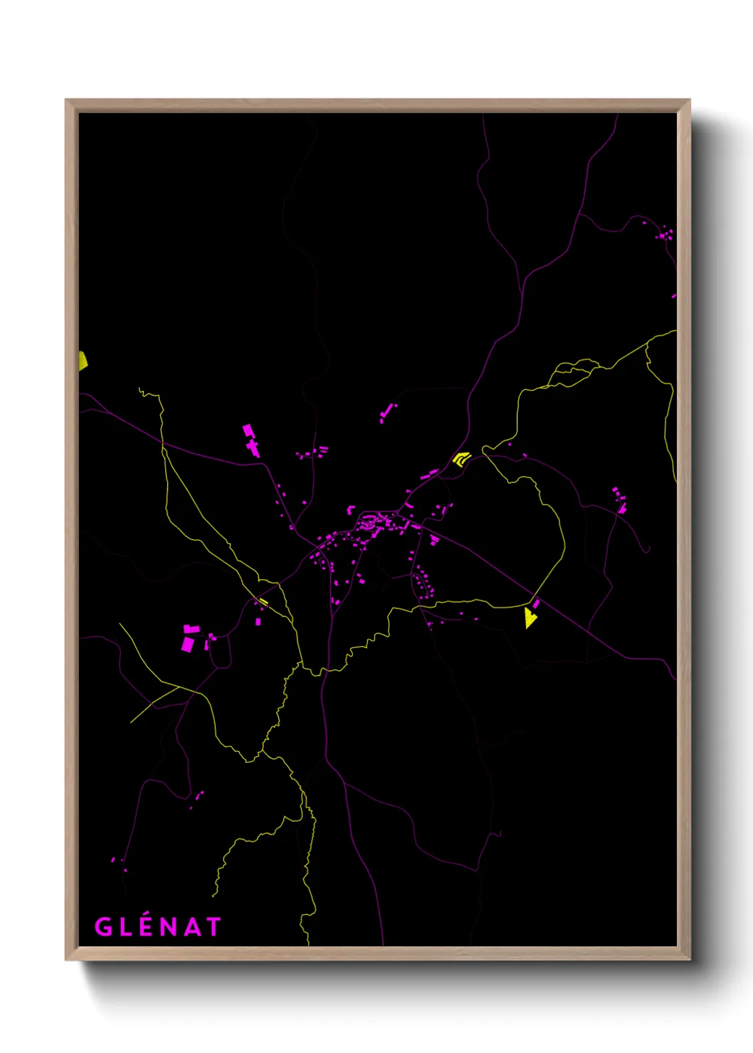 Une affiche de carte sur Glénat