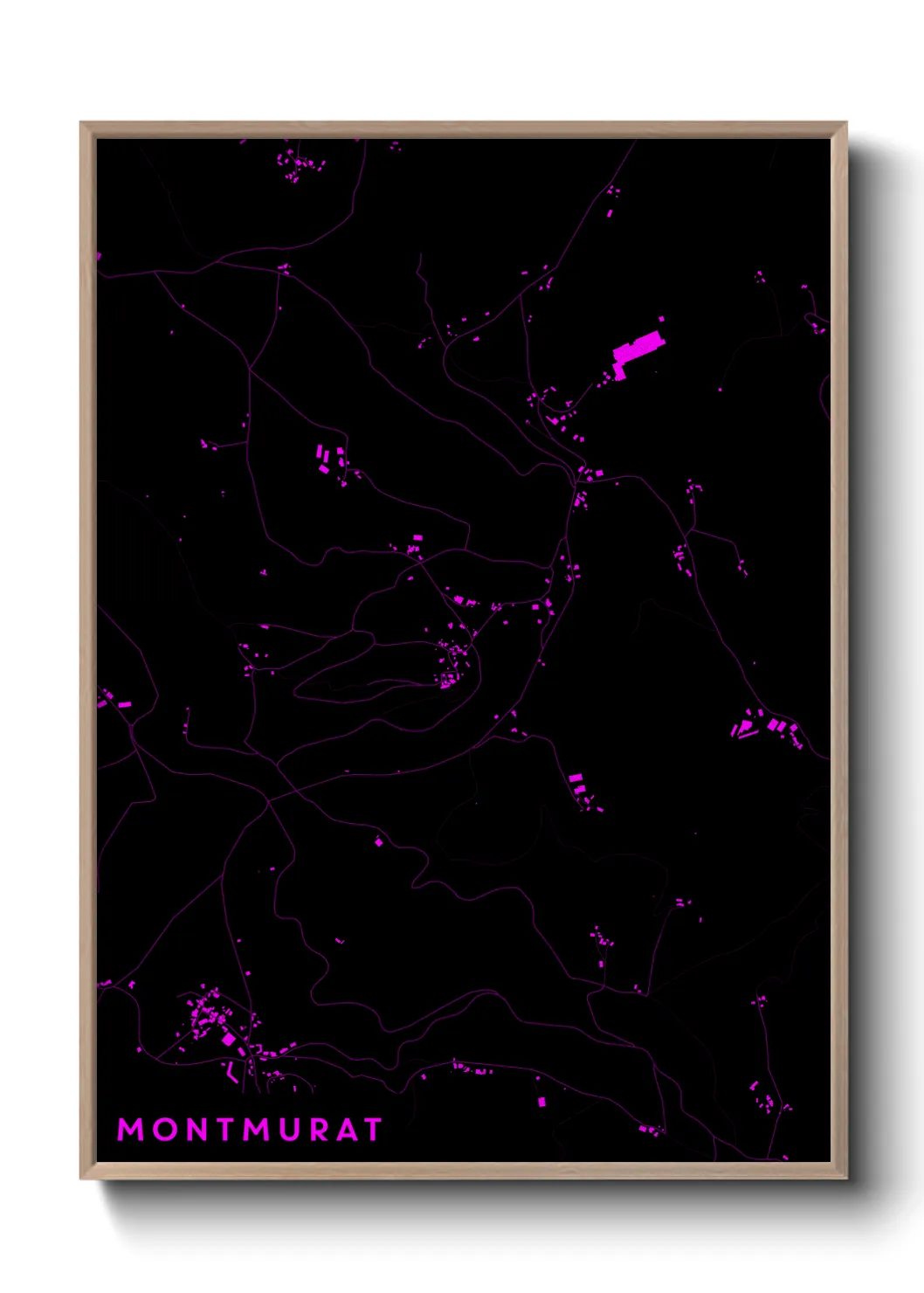 Une affiche de carte sur Montmurat