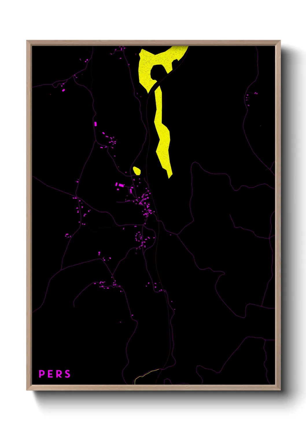 Une affiche de carte sur Pers