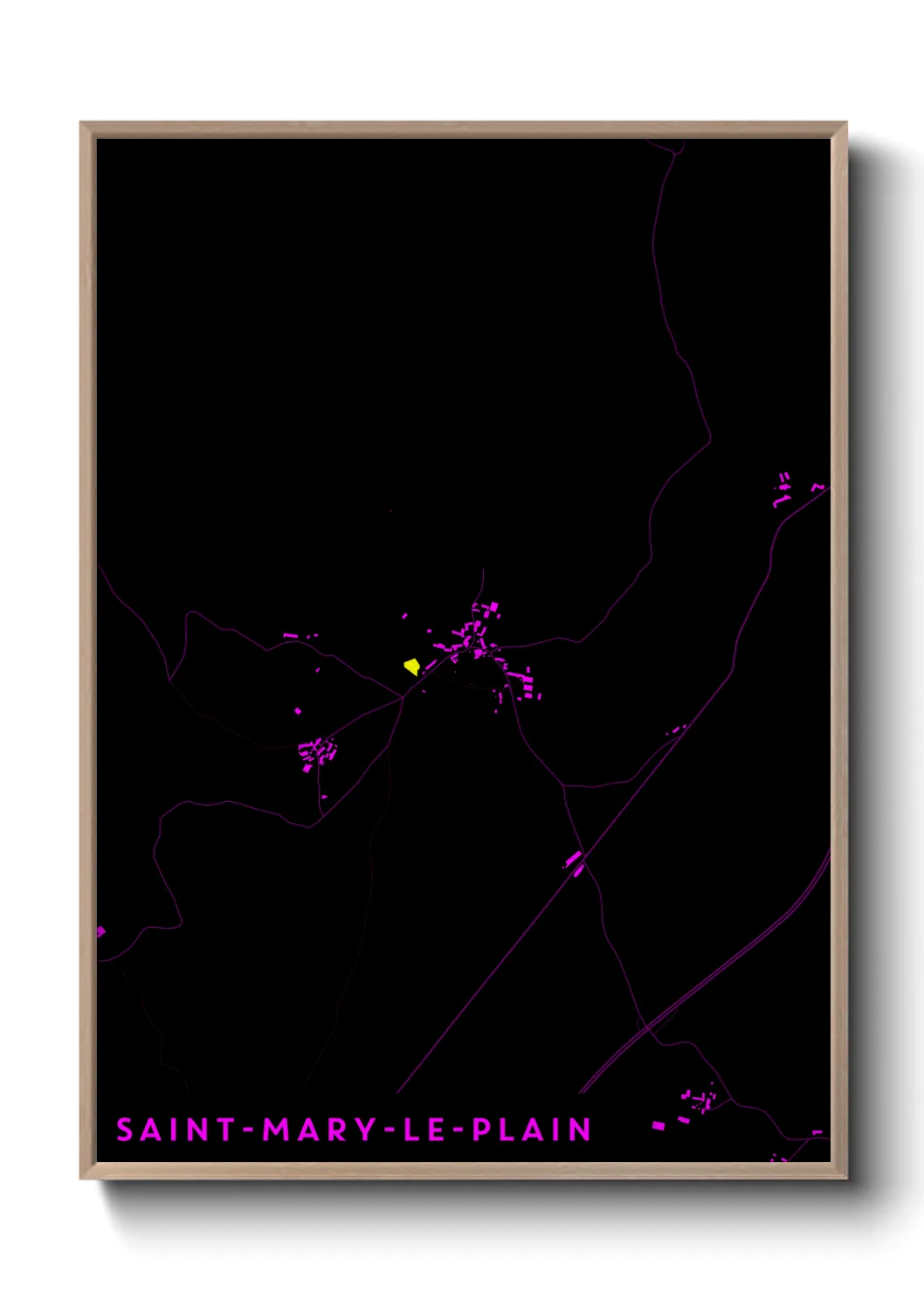 Un poster carteSaint-Mary-le-Plain