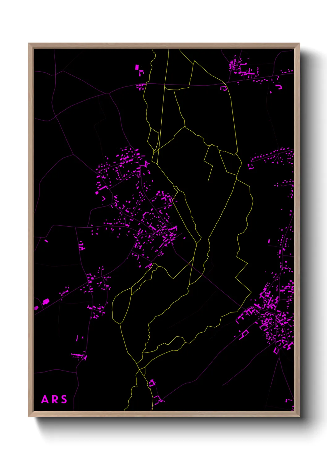 Une affiche de carte sur Ars