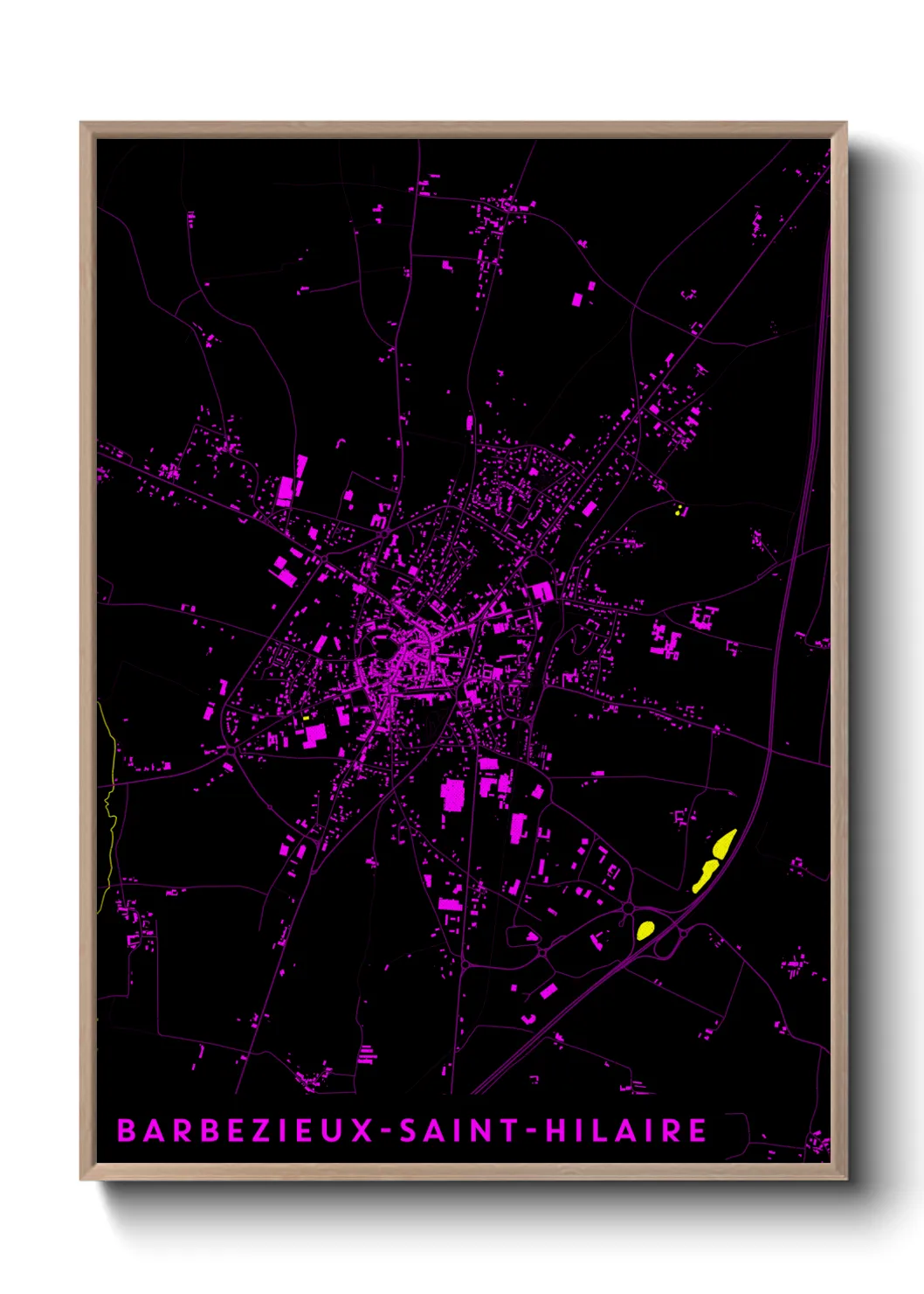 Un poster carteBarbezieux-Saint-Hilaire