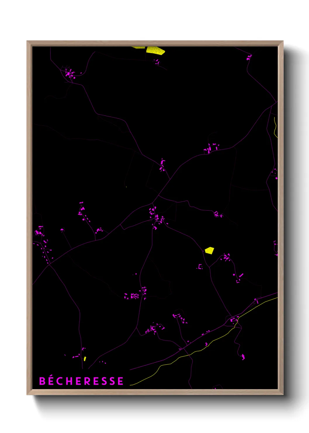 Une affiche de carte sur Bécheresse