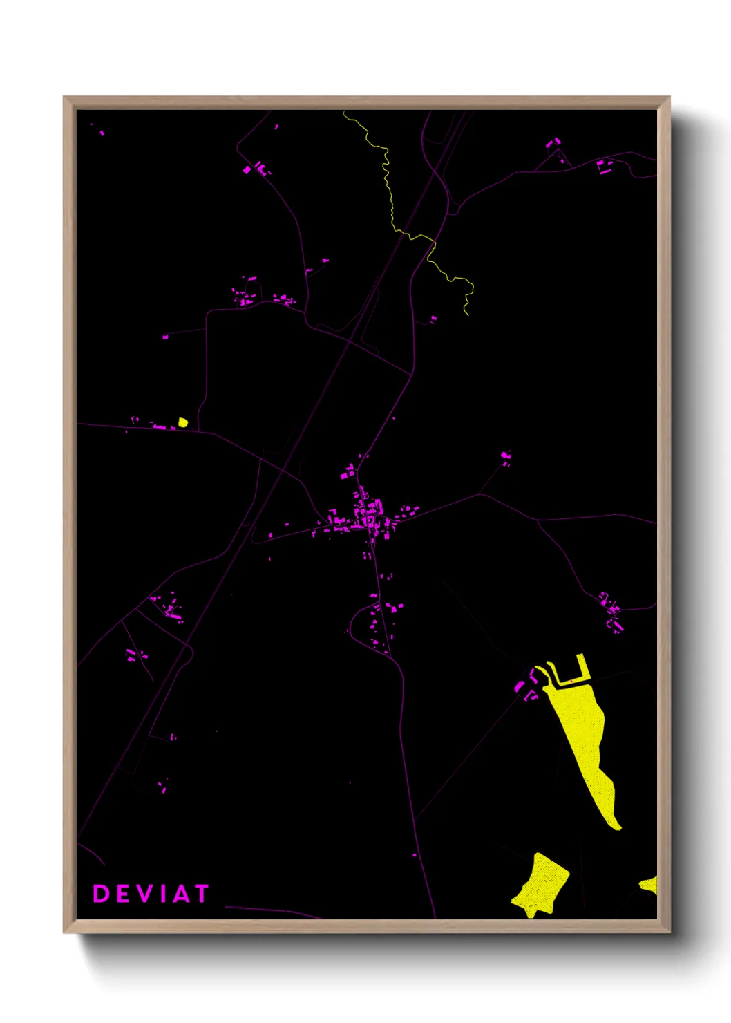 Une affiche de carte sur Deviat