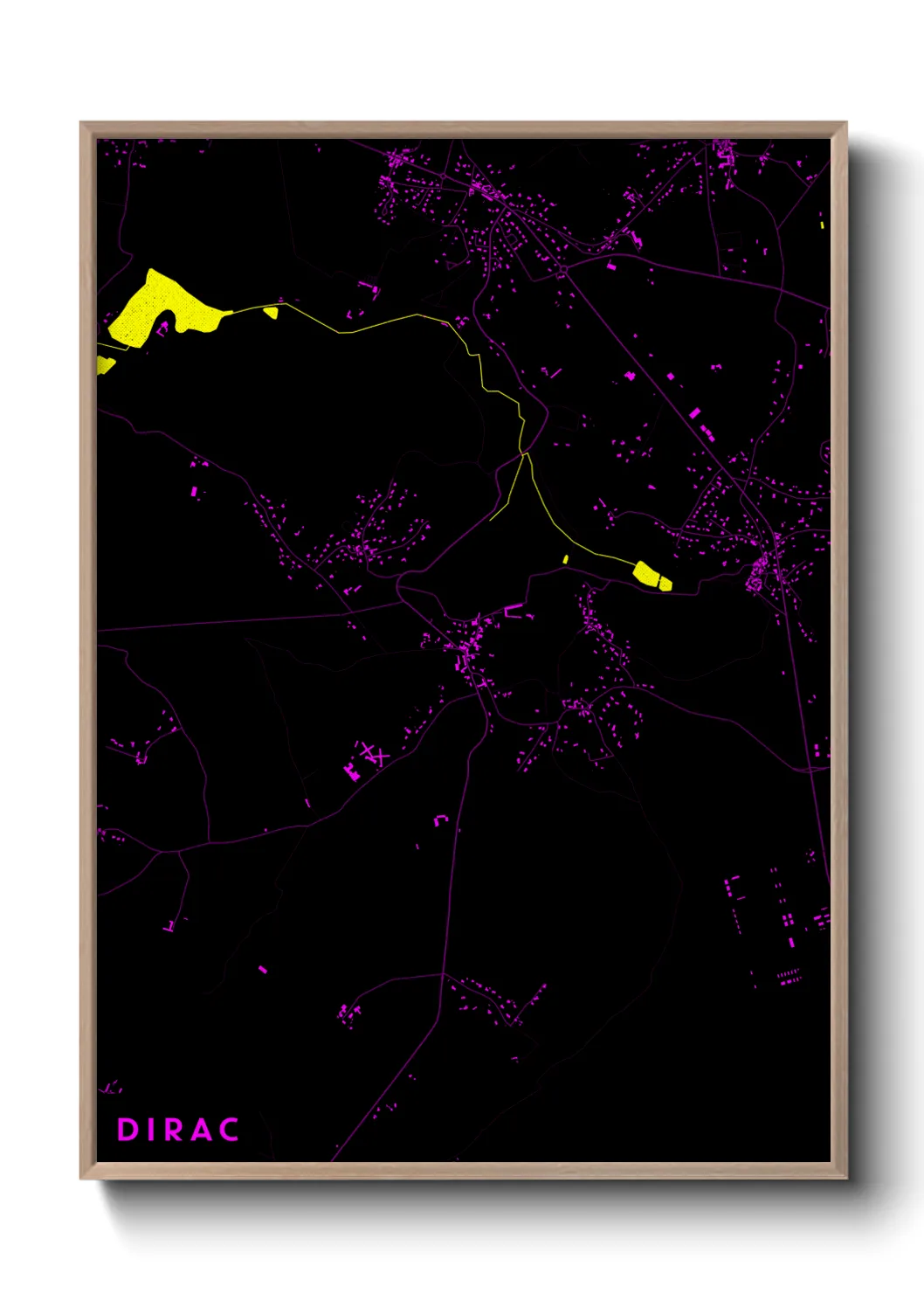 Une affiche de carte sur Dirac