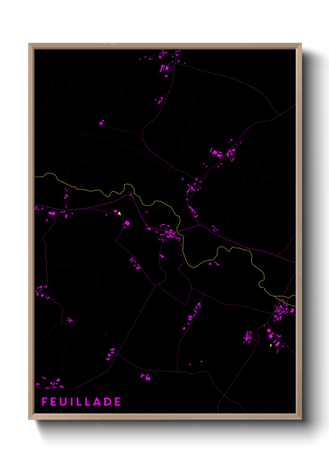 Une affiche de carte sur Feuillade
