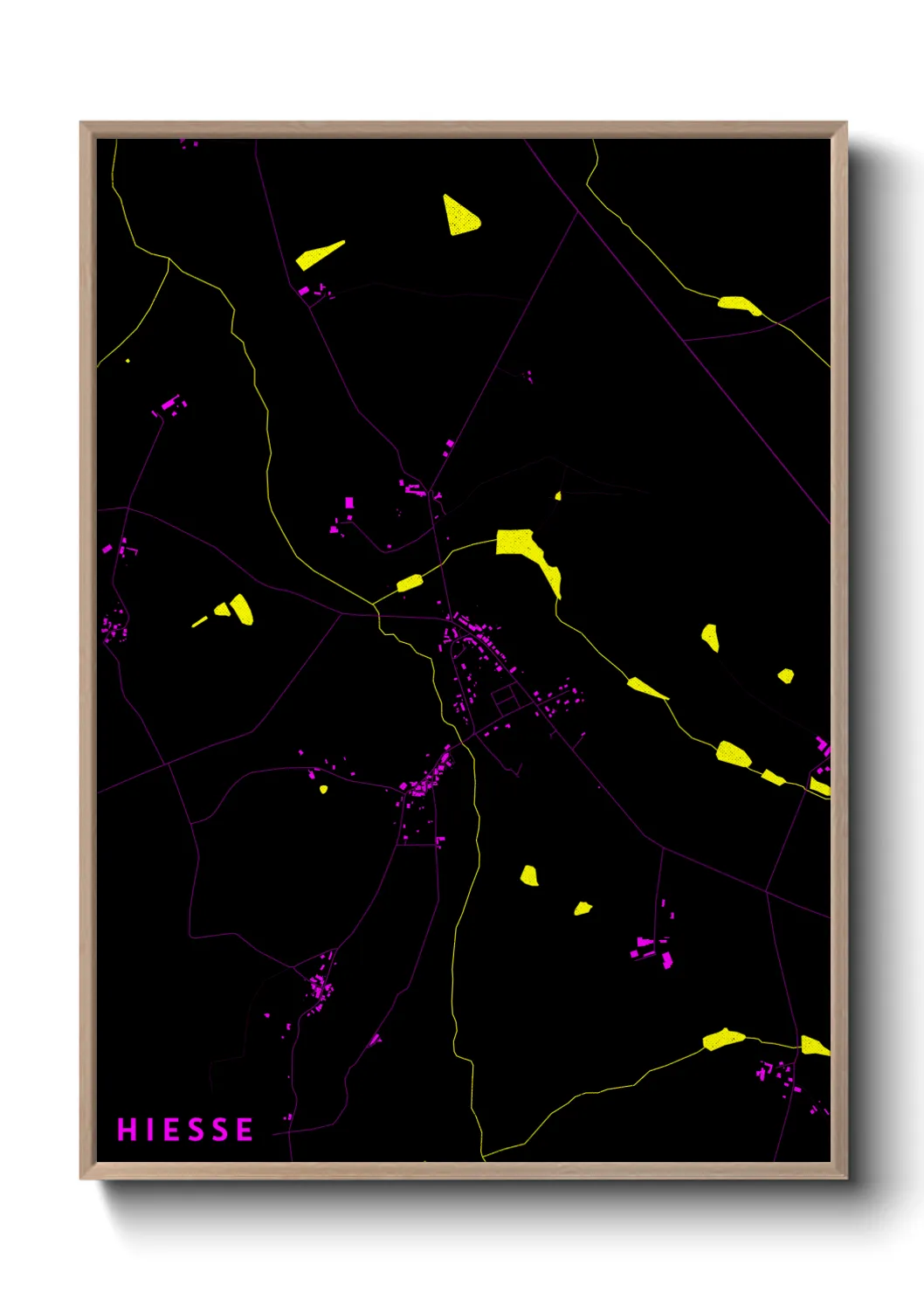 Une affiche de carte sur Hiesse