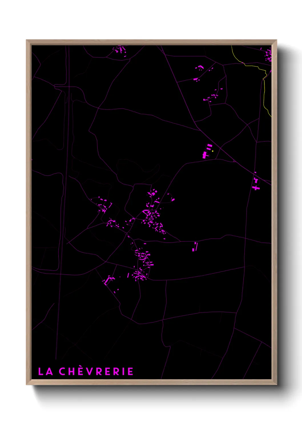 Une affiche de carte sur La Chèvrerie
