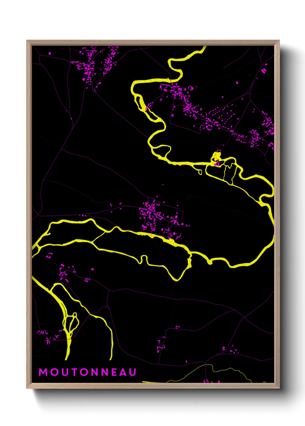 Une affiche de carte sur Moutonneau