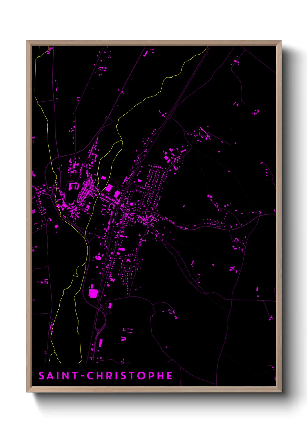 Un poster carteSaint-Christophe