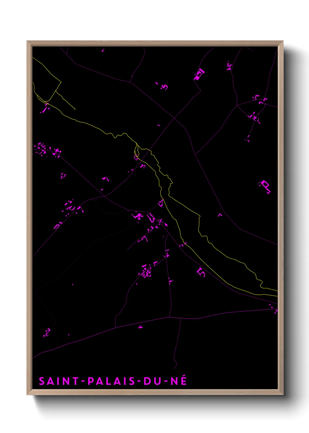Un poster carteSaint-Palais-du-Né