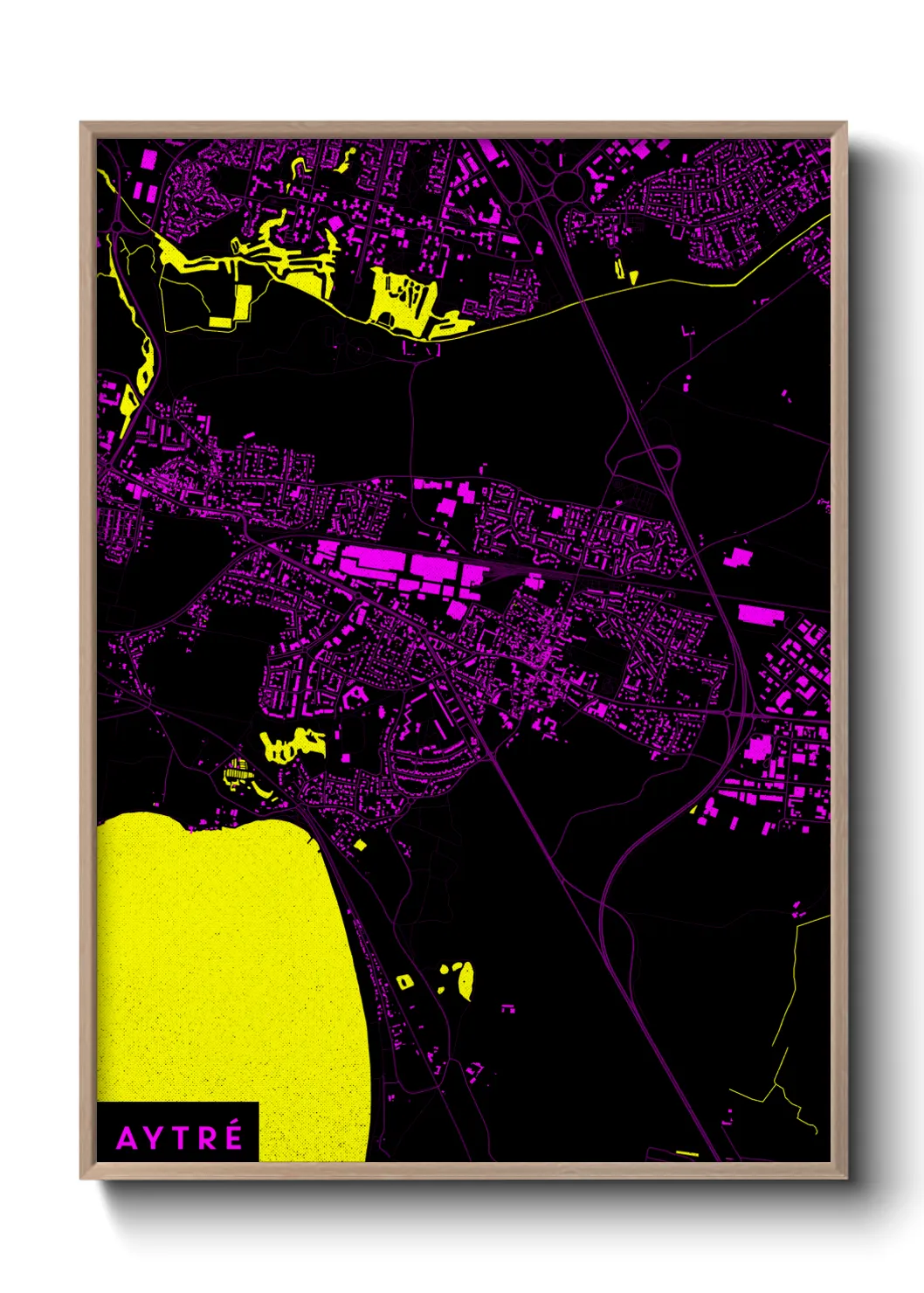 Une affiche de carte sur Aytré