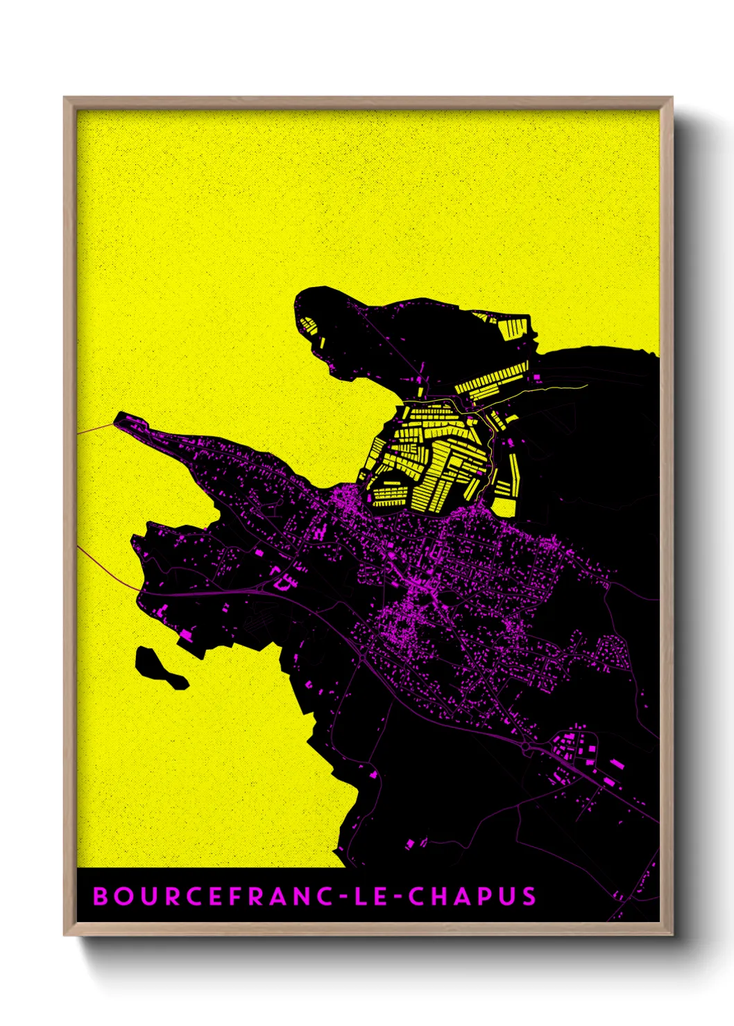 Un poster carteBourcefranc-le-Chapus