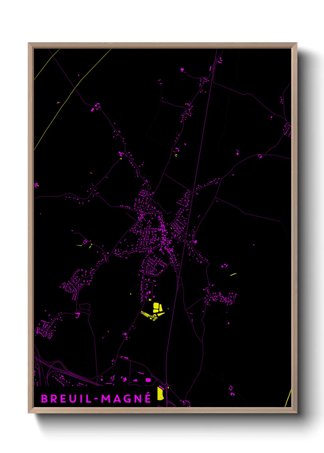 Un poster carteBreuil-Magné