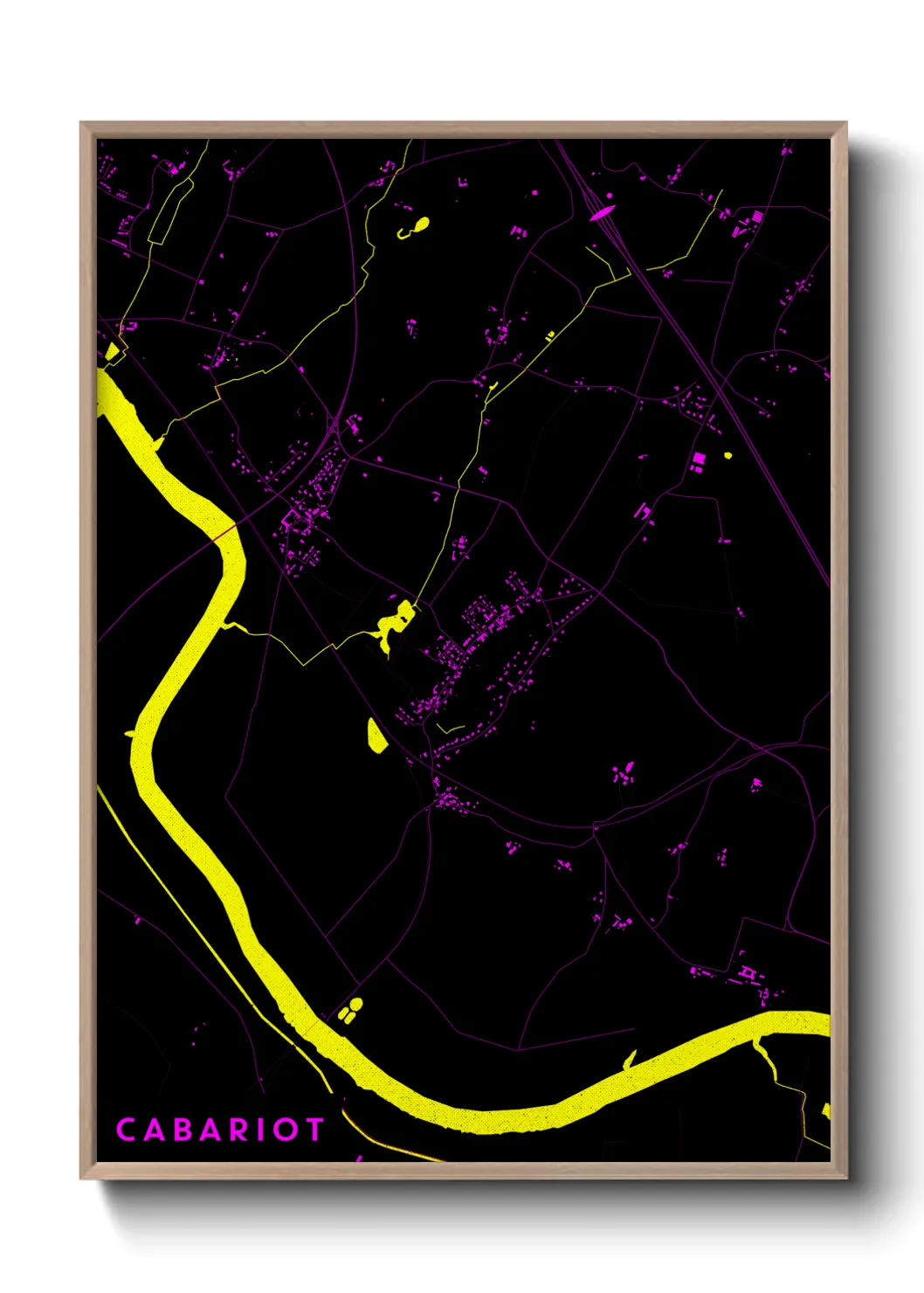 Une affiche de carte sur Cabariot