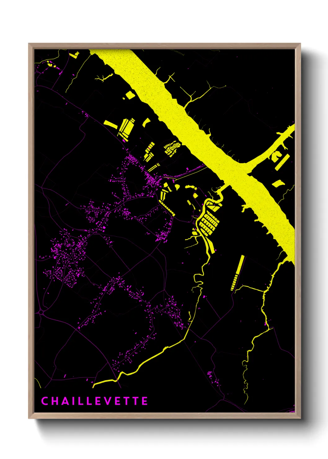 Une affiche de carte sur Chaillevette