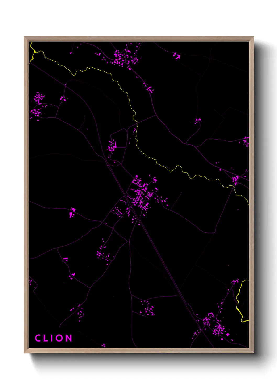 Une affiche de carte sur Clion