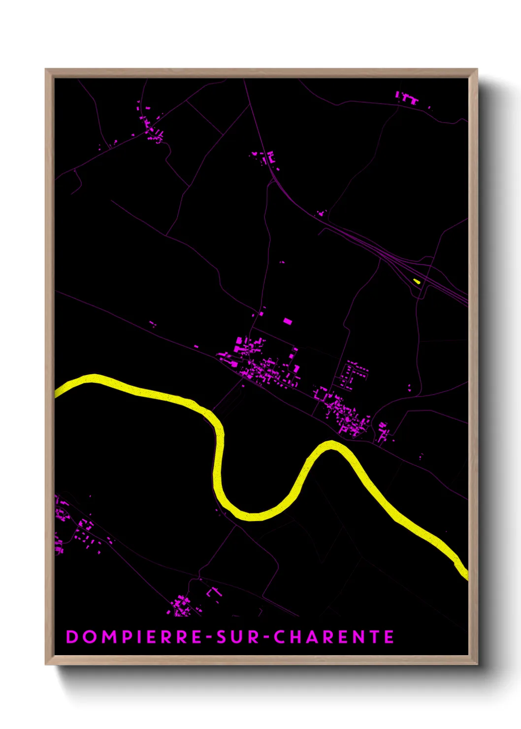 Un poster carteDompierre-sur-Charente