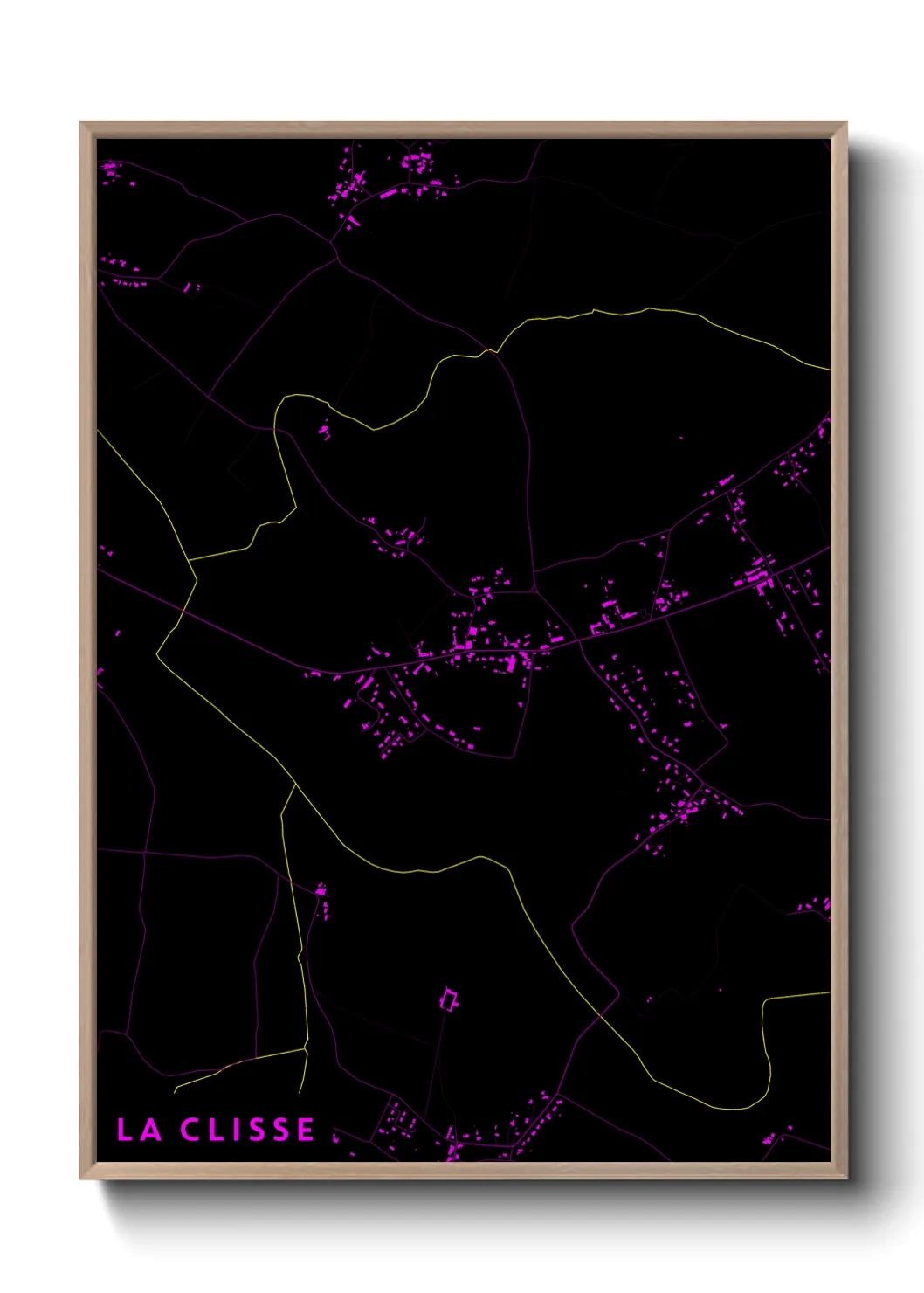 Une affiche de carte sur La Clisse
