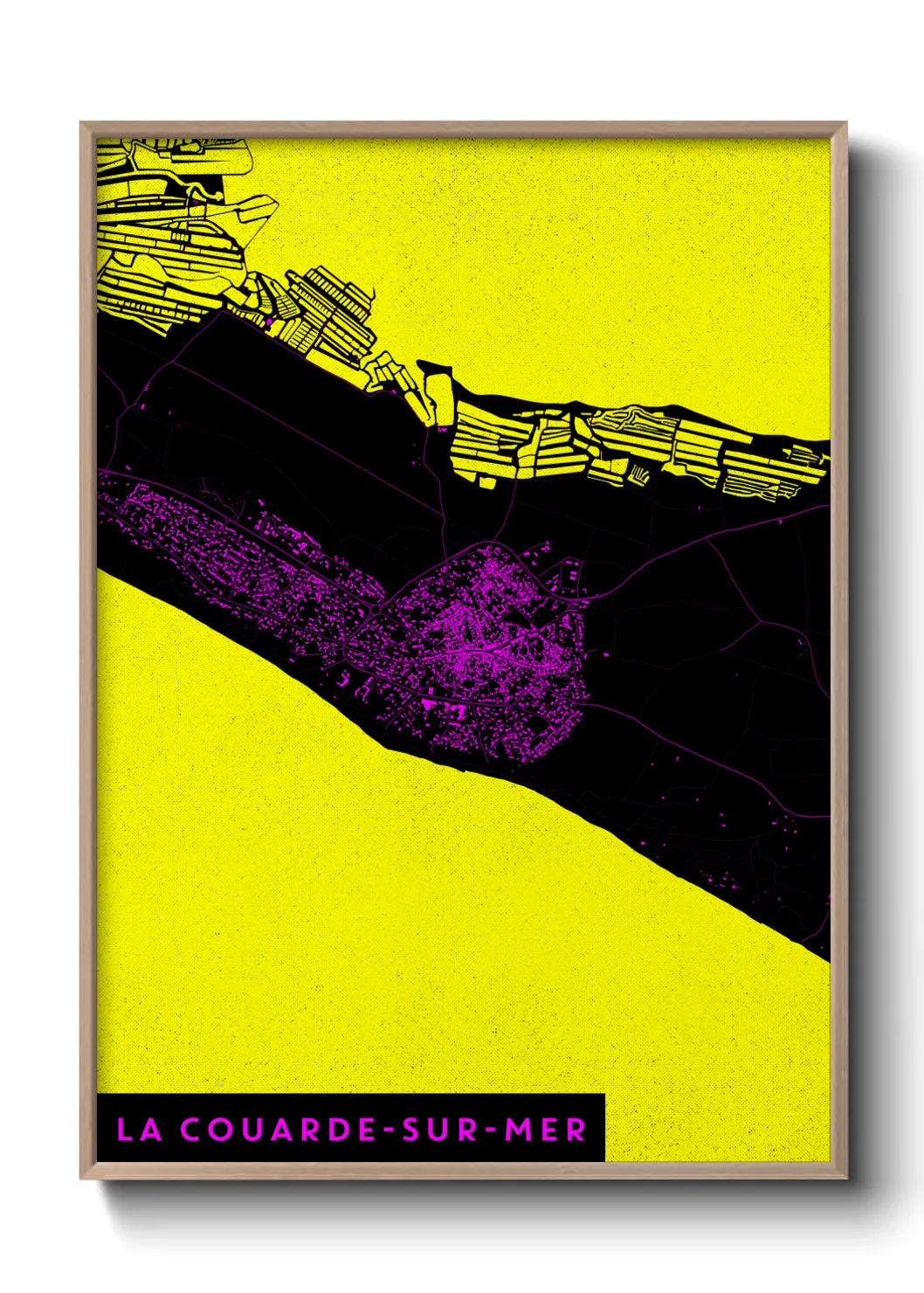 Une affiche de carte sur La Couarde-sur-Mer