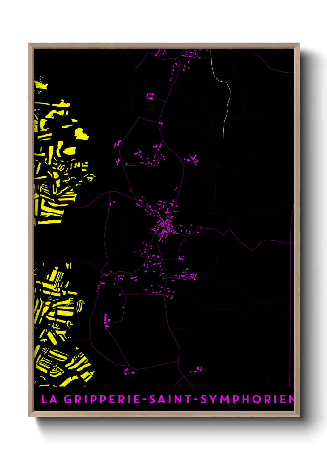 Un poster carteLa Gripperie-Saint-Symphorien