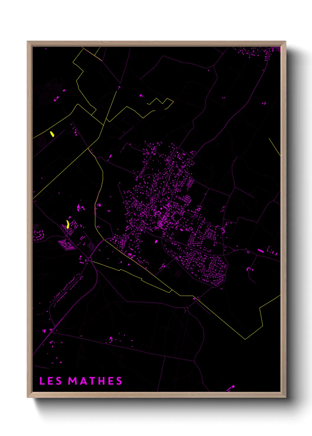 Un poster carteLes Mathes