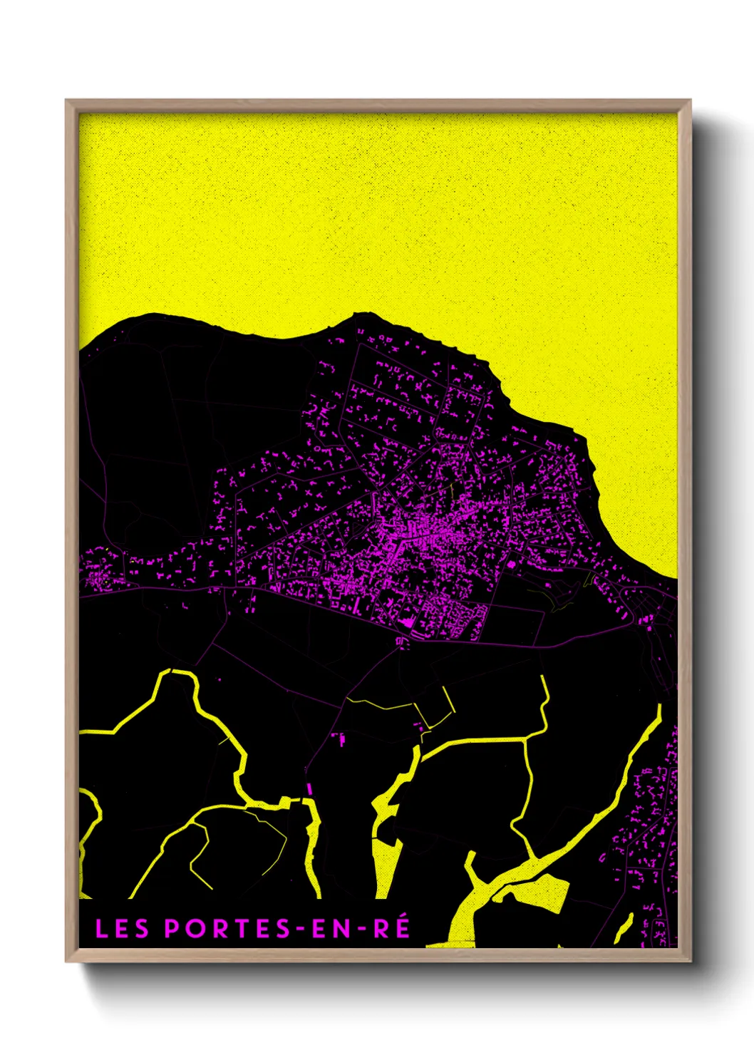 Un poster carteLes Portes-en-Ré