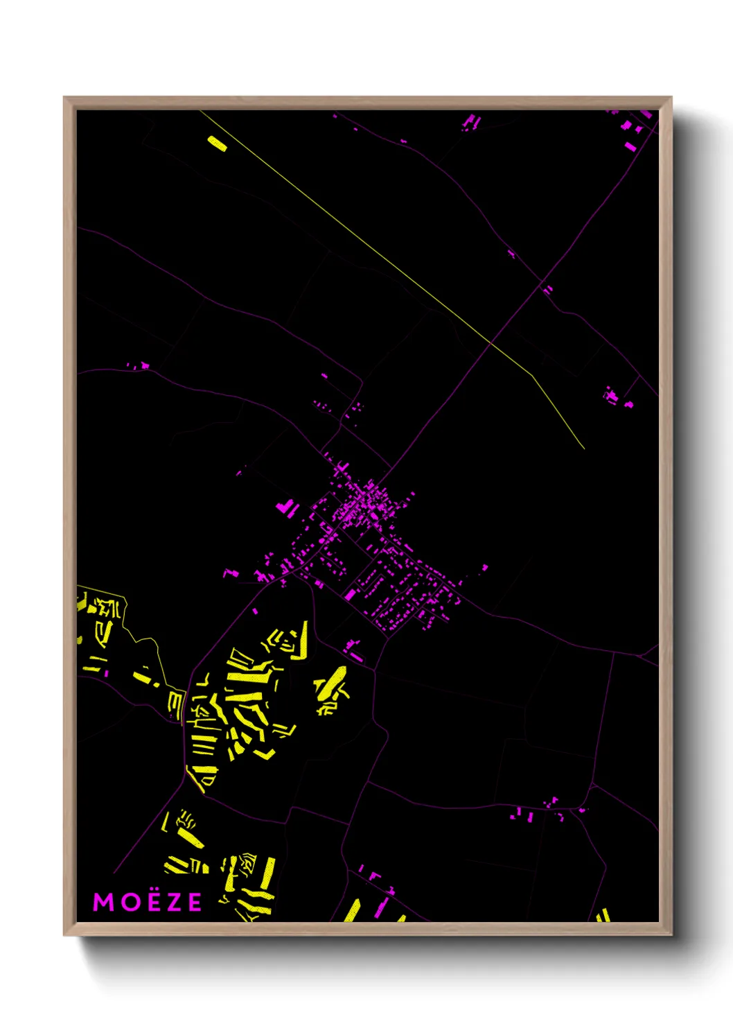 Une affiche de carte sur Moëze