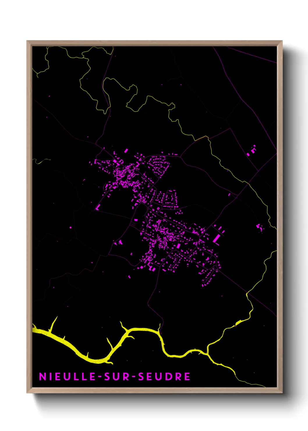 Un poster carteNieulle-sur-Seudre