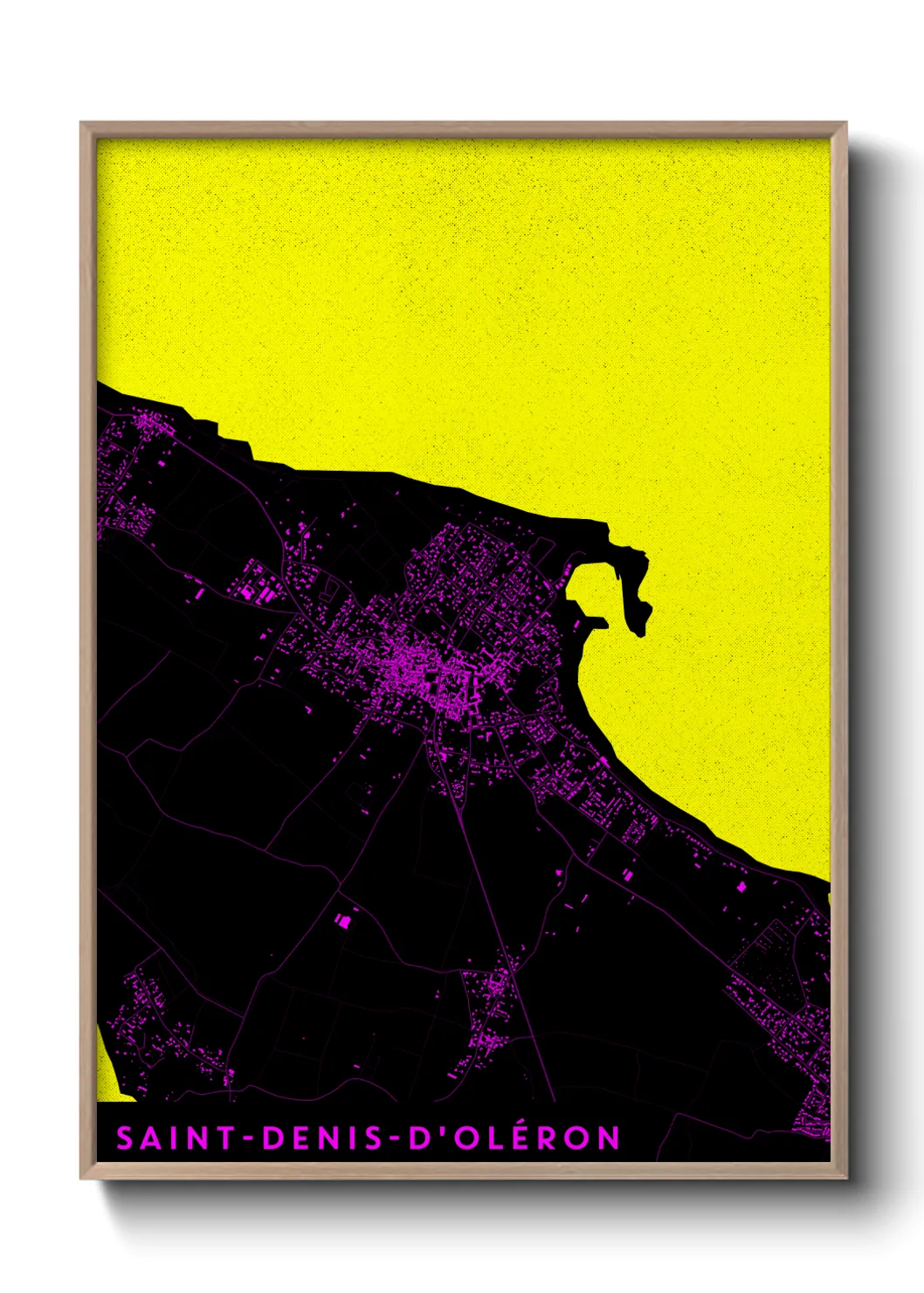 Un poster carteSaint-Denis-d'Oléron