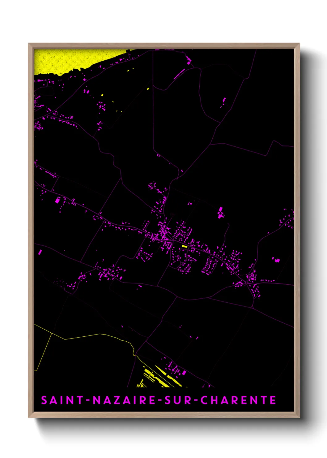 Un poster carteSaint-Nazaire-sur-Charente