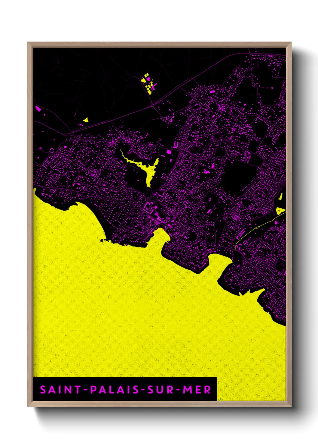 Une affiche de carte sur Saint-Palais-sur-Mer