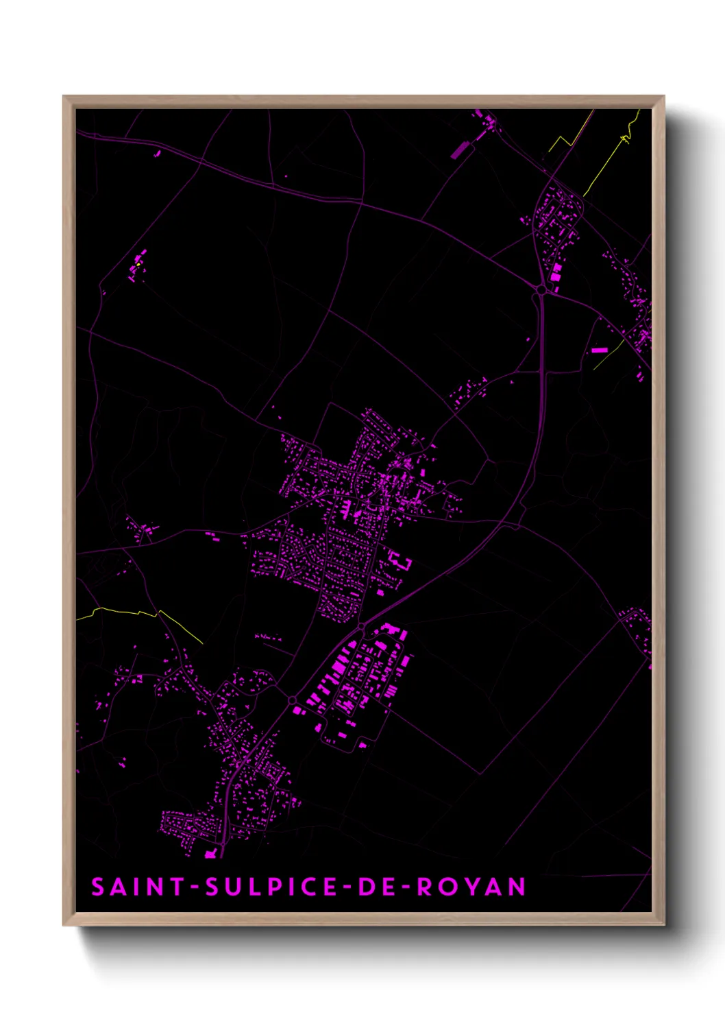 Une affiche de carte sur Saint-Sulpice-de-Royan