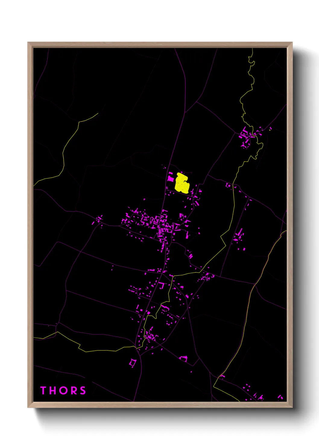 Une affiche de carte sur Thors