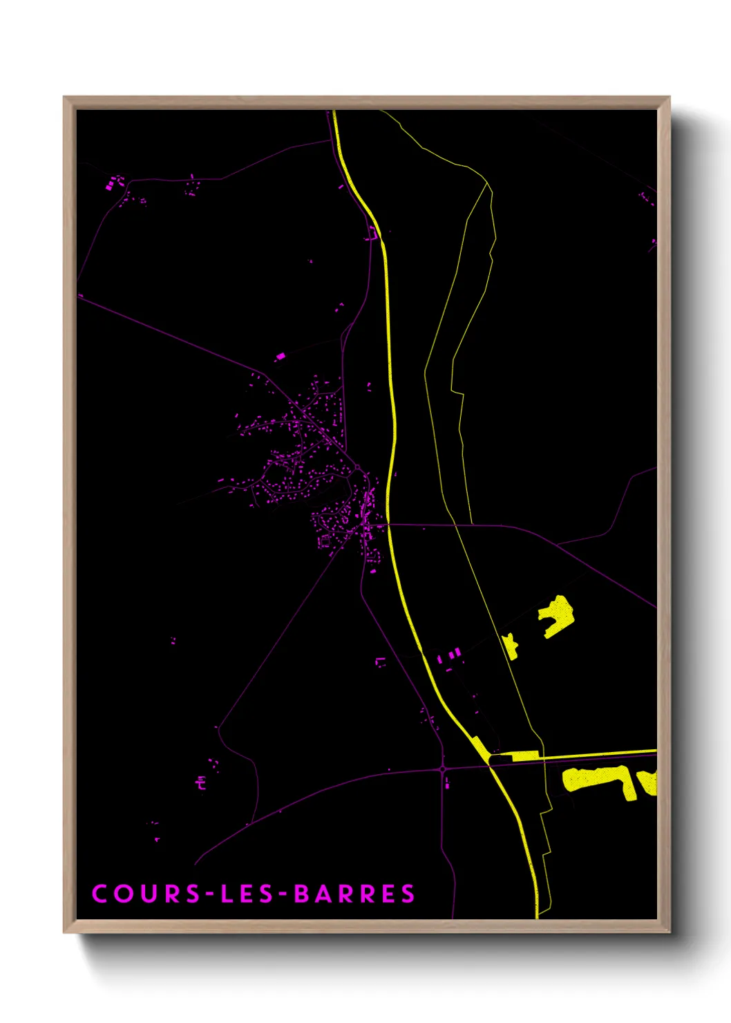 Un poster carteCours-les-Barres
