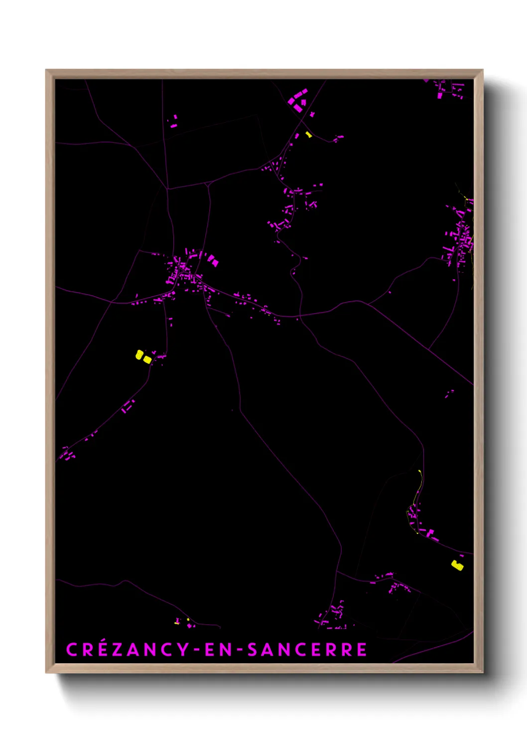 Un poster carteCrézancy-en-Sancerre