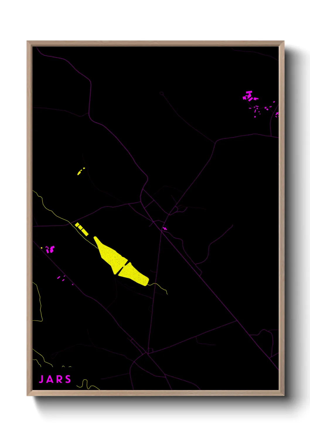 Une affiche de carte sur Jars