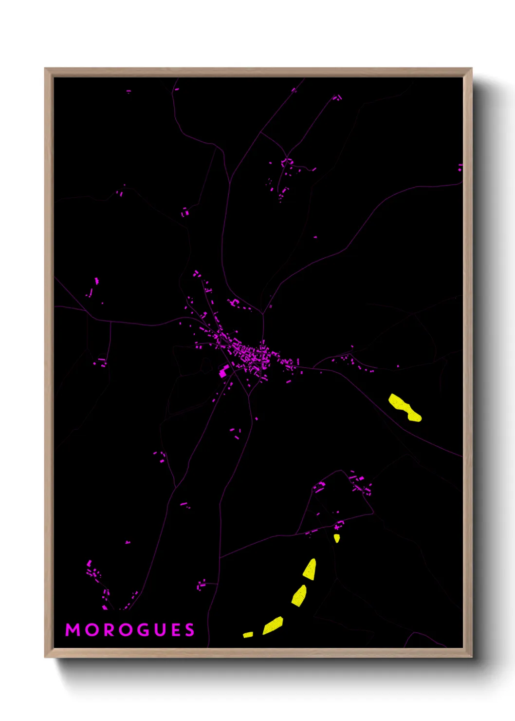 Une affiche de carte sur Morogues