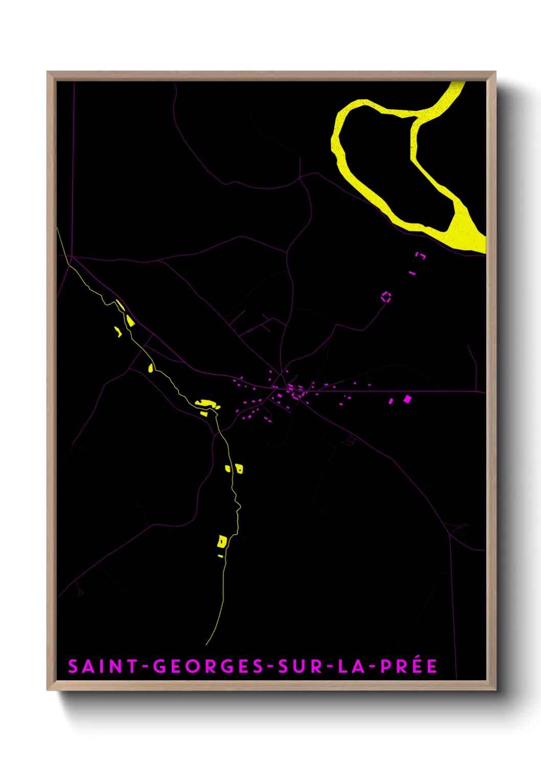 Un poster carteSaint-Georges-sur-la-Prée